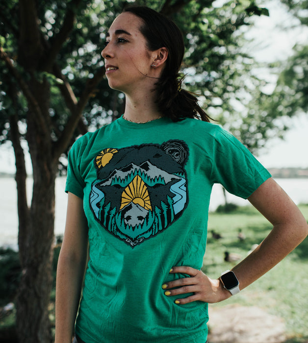 Bear Face T-Shirt - Heather Kelley