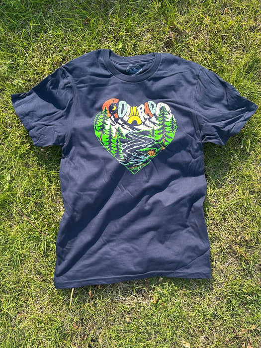 Colorado Heart T-Shirt Navy