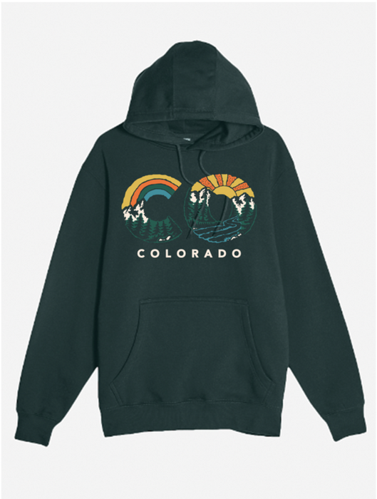 Colorado Logo Hoodie (Alpine Green)