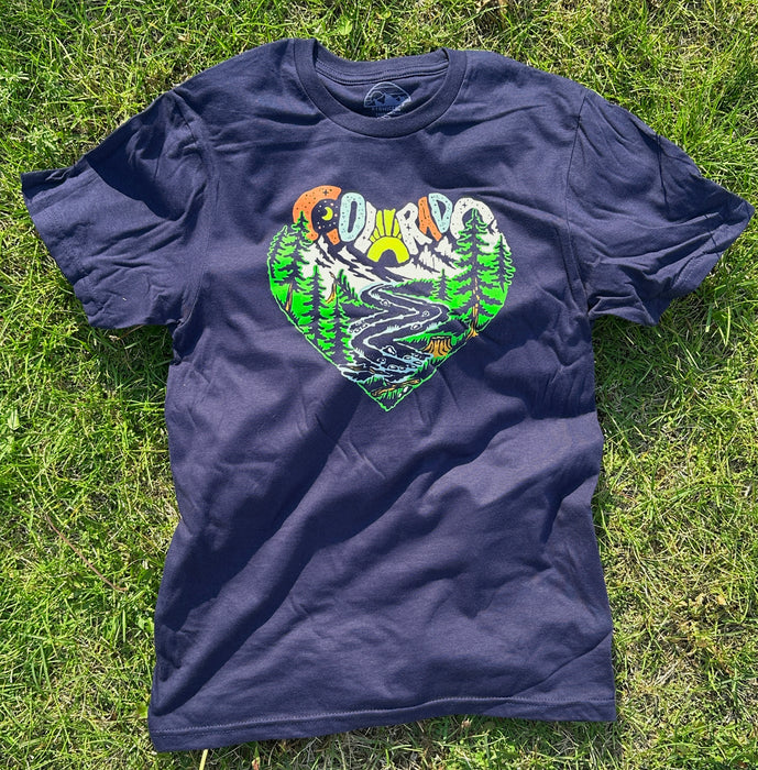Colorado Heart T-Shirt Navy