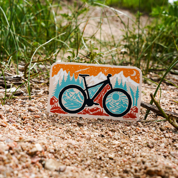 sticker mountainbike Mountain Bike Sticker — Atomicchild
