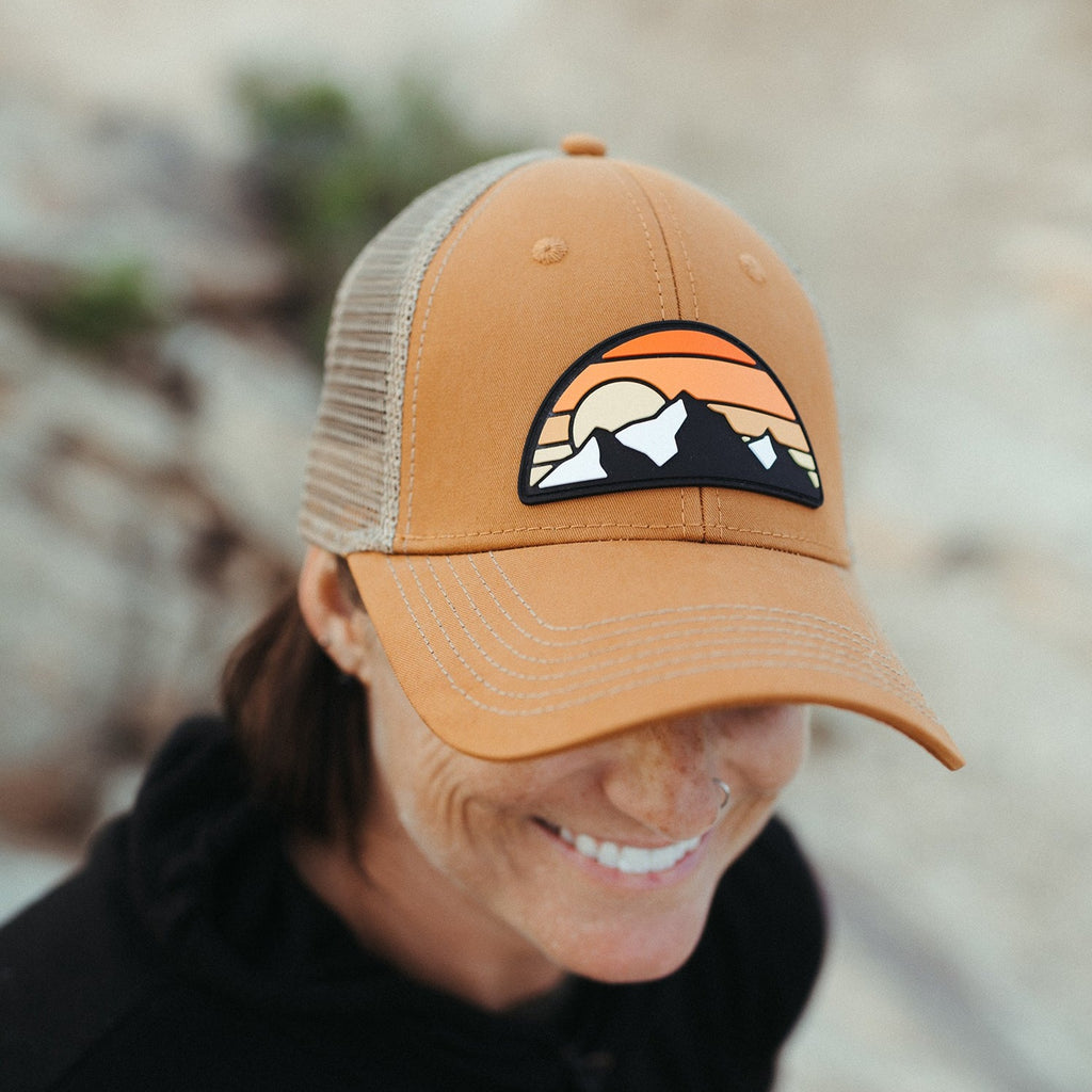 Mountain Range Classic Trucker Hat olive — Atomicchild