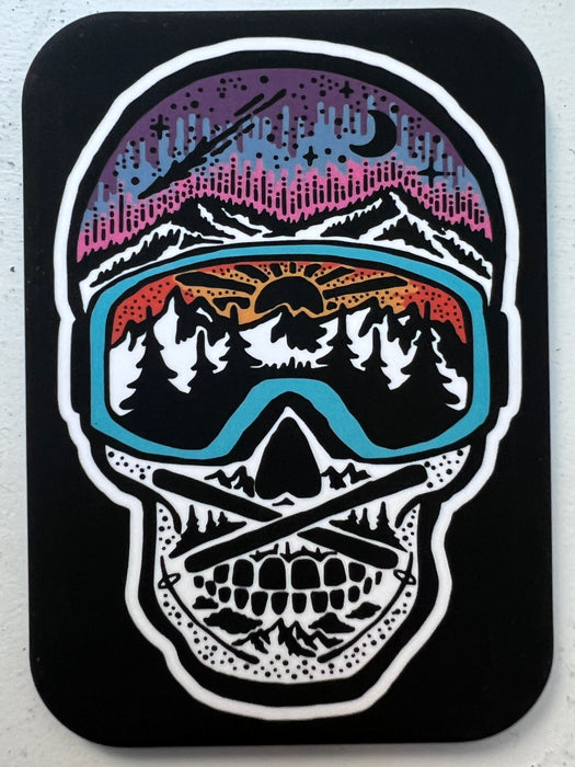 Ski Skull Magnet