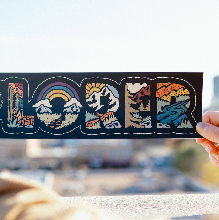 Explor Sticker Explorer Destination Sticker — Atomicchild