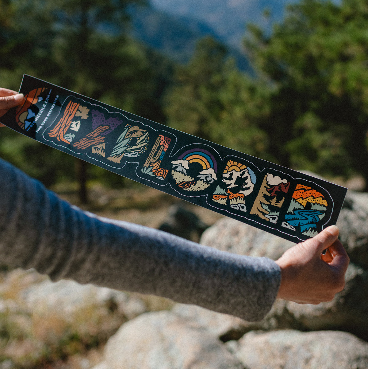 Explorer Destination Sticker — Atomicchild