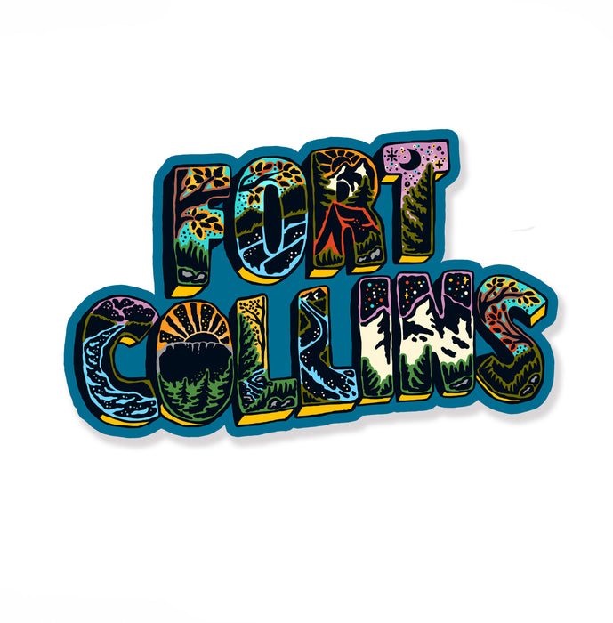 Fort Collins Nameplate Sticker