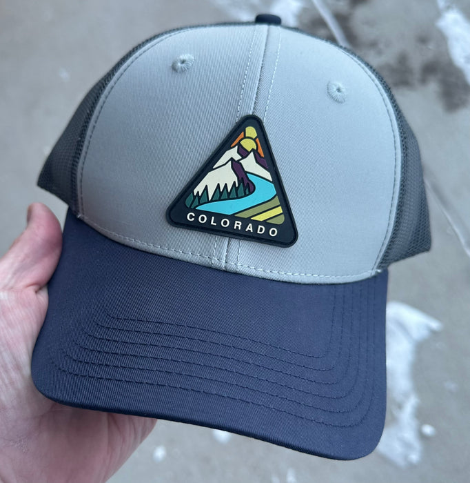 Colorado Badge Classic Trucker Hat (Navy/Grey)