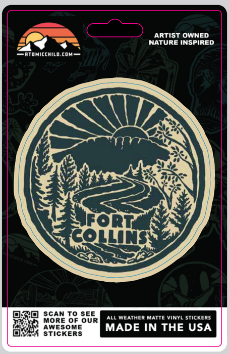 Fort Collins Circle Sticker