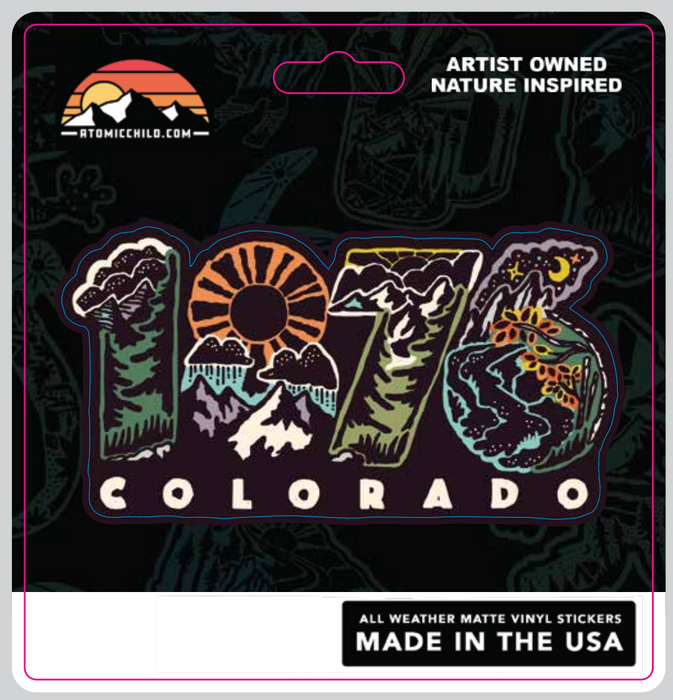 1876 Colorado Sticker