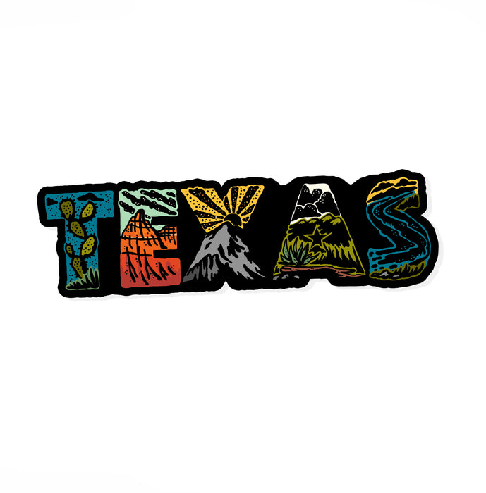 Texas Nameplate Sticker
