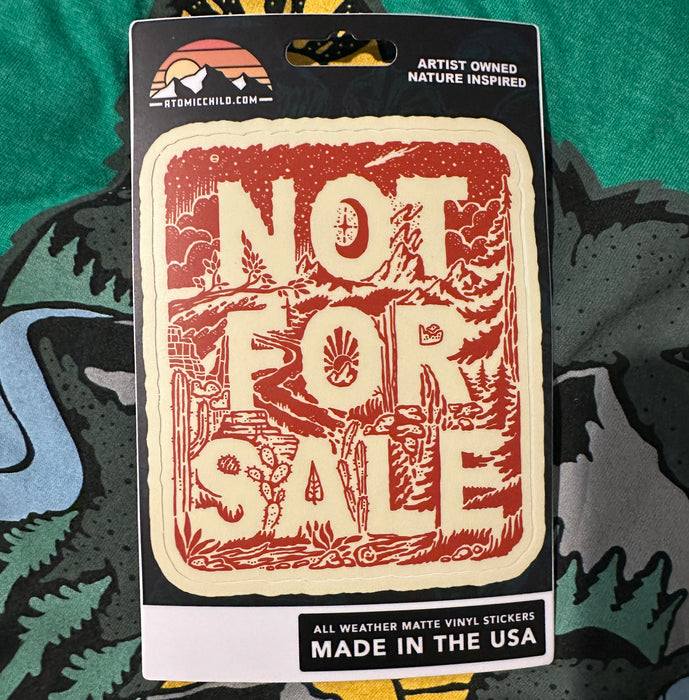 Not Stock Sticker NOT FOR SALE Sticker — Atomicchild