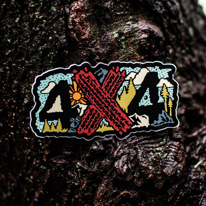 4 Stack Sticker 4x4 Sticker — Atomicchild