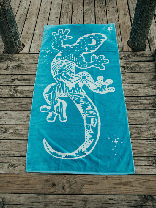Lizard Beach Towel
