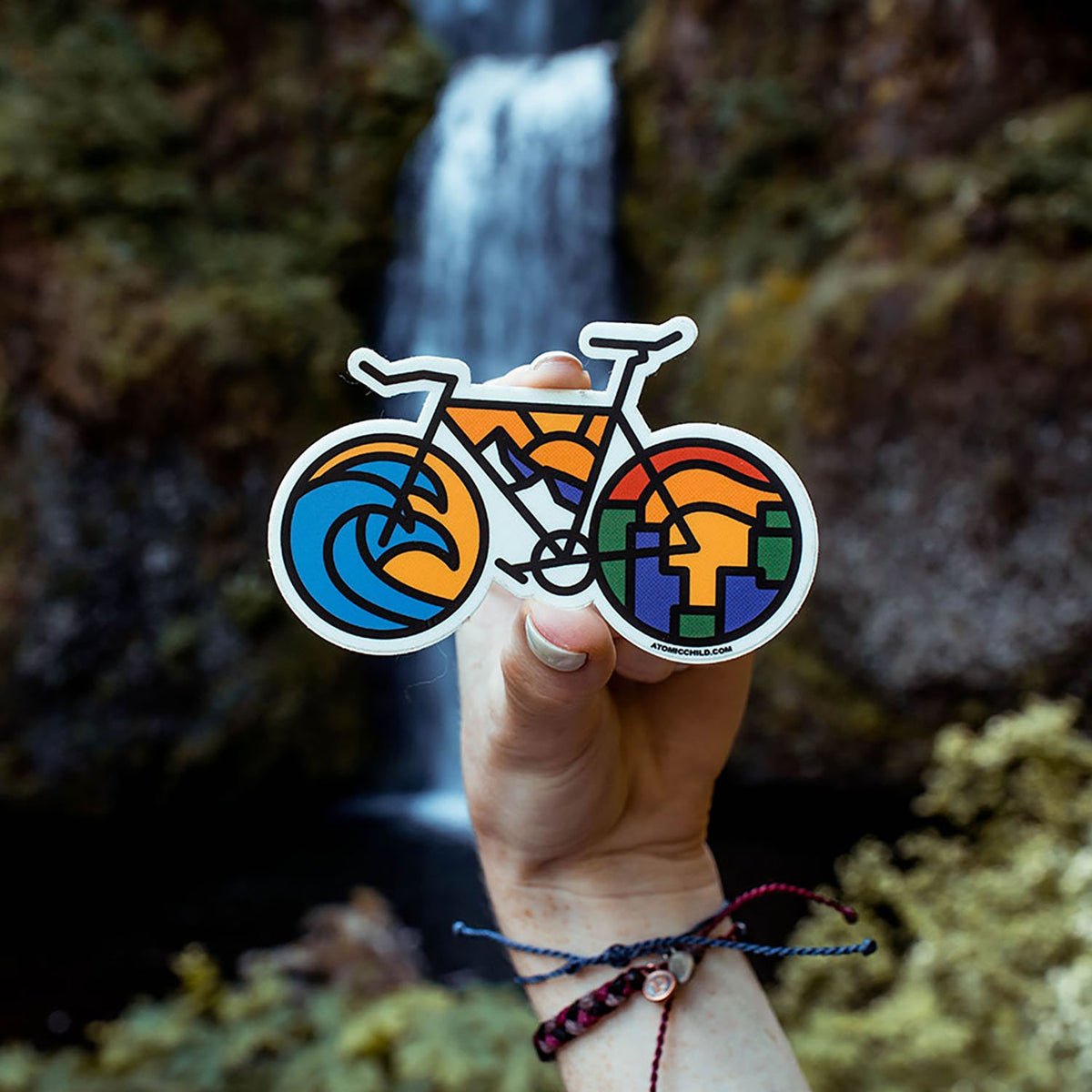 Atomicchild Bike Sticker Multi-Colored