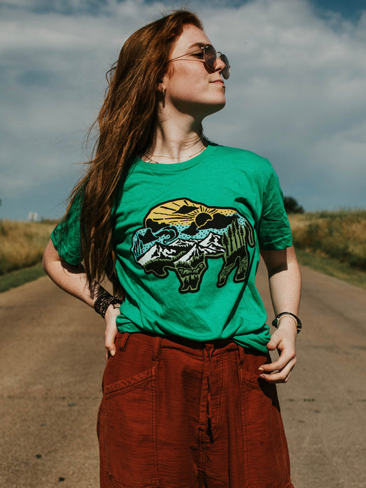 Bison T-Shirt - Heather Kelley