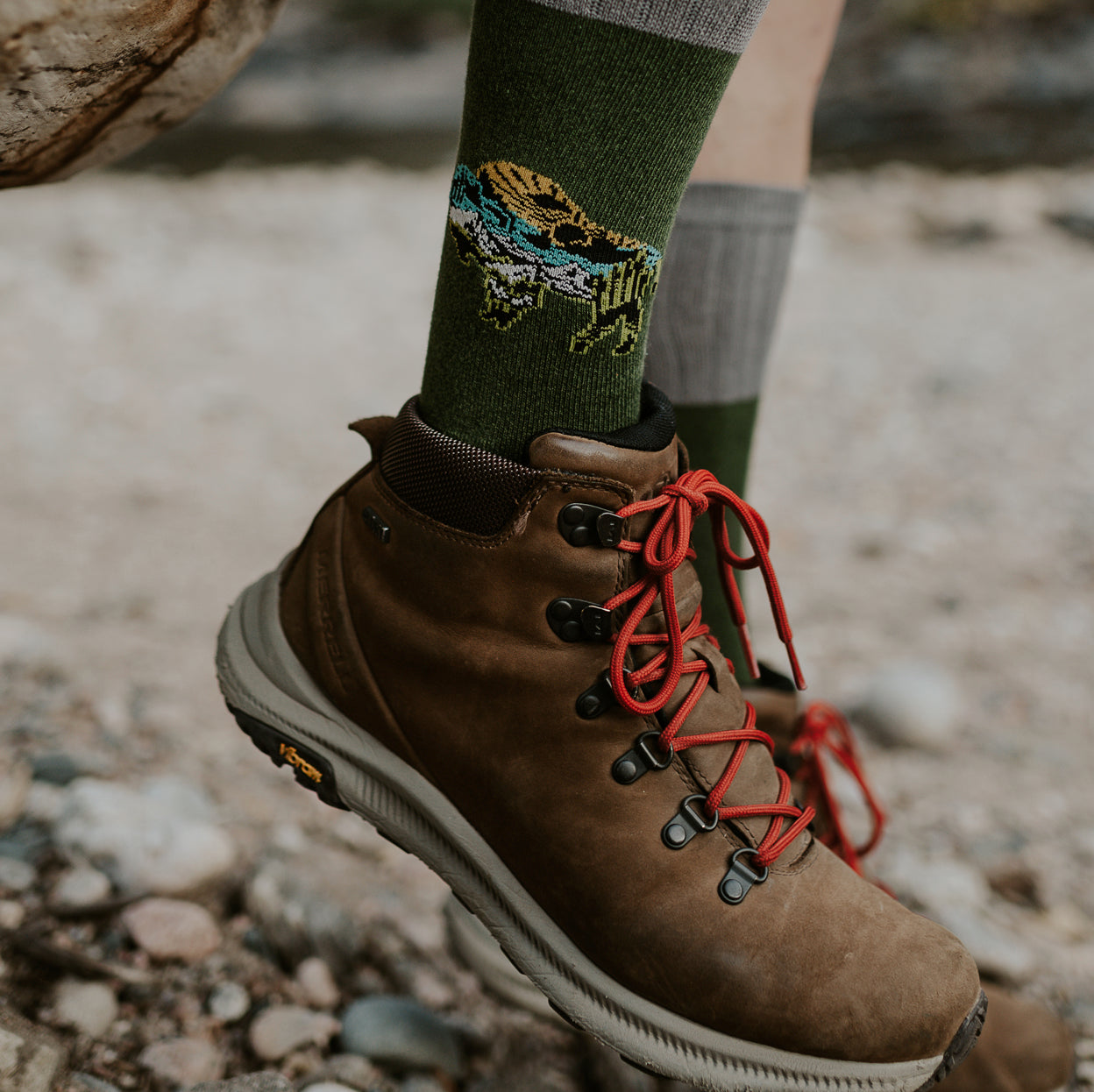 AtomicChild Men’s Hiking Socks - Bison — Atomicchild