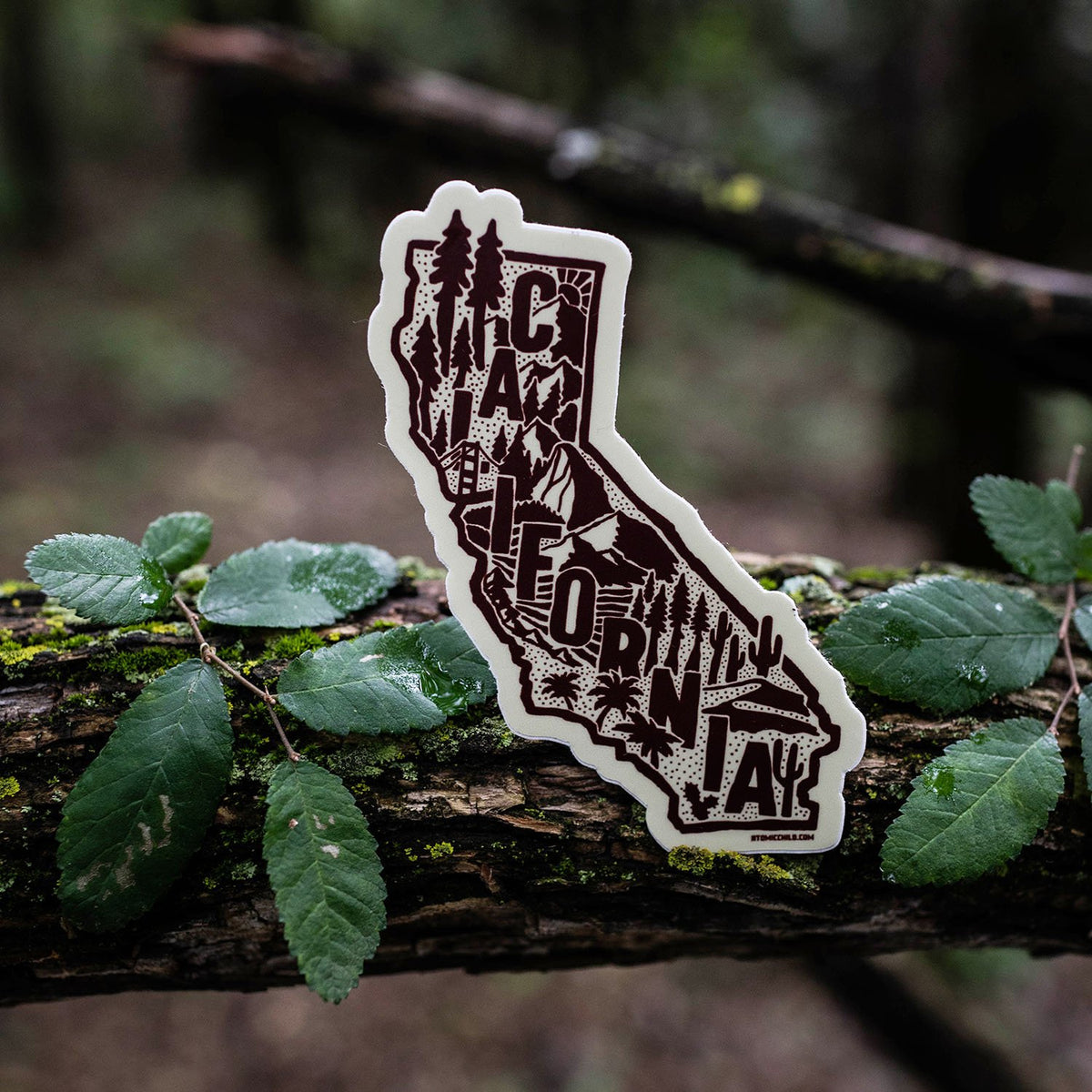 Cali One Color Sticker — Atomicchild