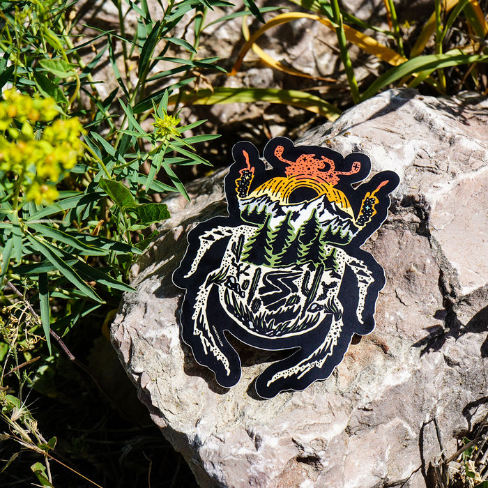 Scaracat Sticker Scarab Beetle Sticker — Atomicchild