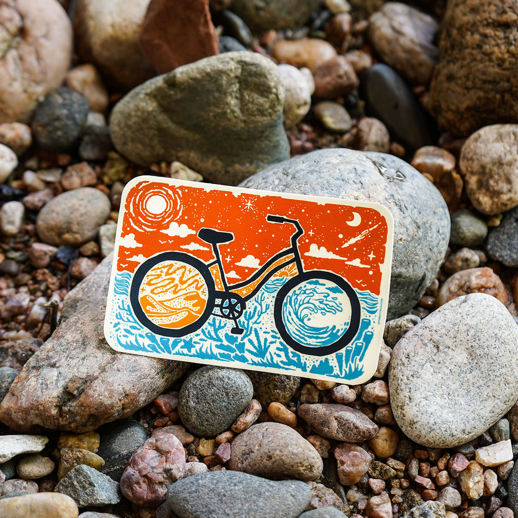 Beach Bike Sticker