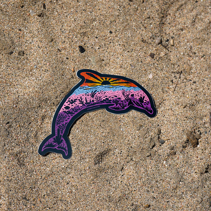 Detailed Dolphin Sticker