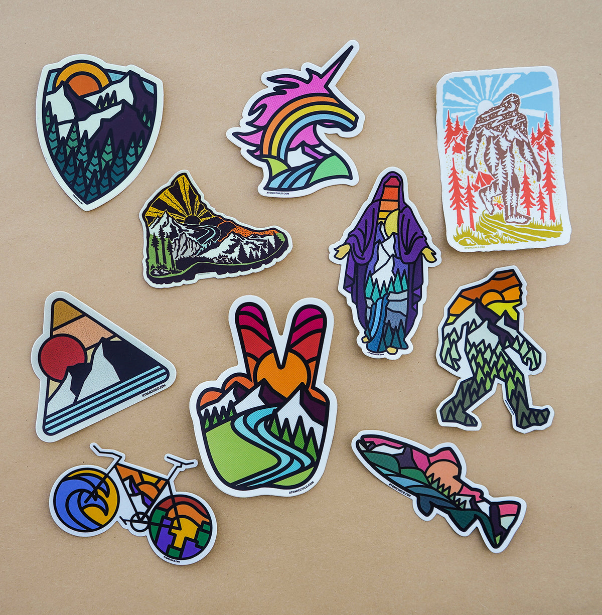 Classic Mini Sticker Sheet — Atomicchild