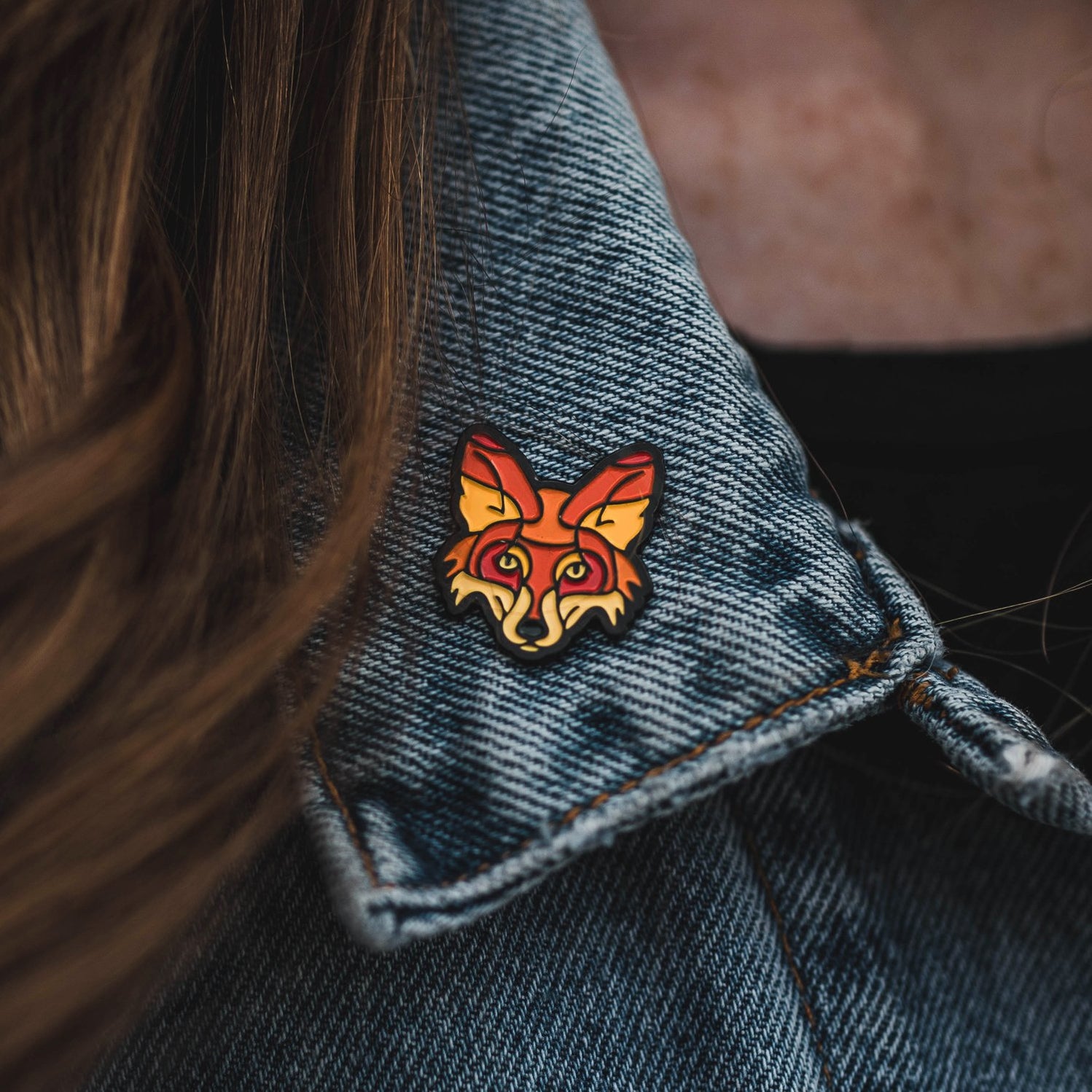 Fox Enamel Pin — Atomicchild