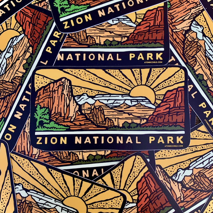 Zion Sun Sticker
