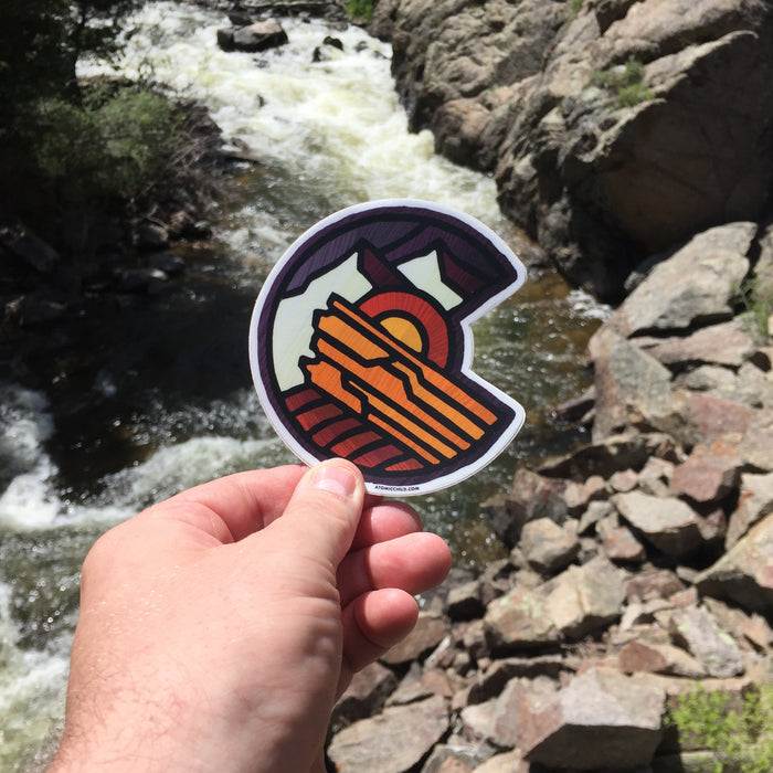 Red Rocks C Sticker — Atomicchild