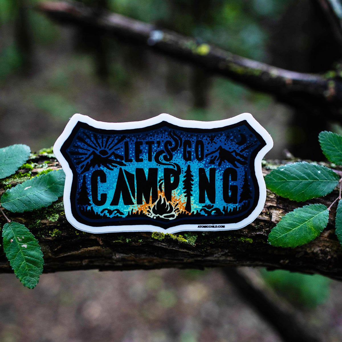 Sticker Let Go Let’s Go Camping Sticker — Atomicchild