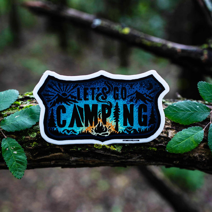Let’s Go Camping Sticker