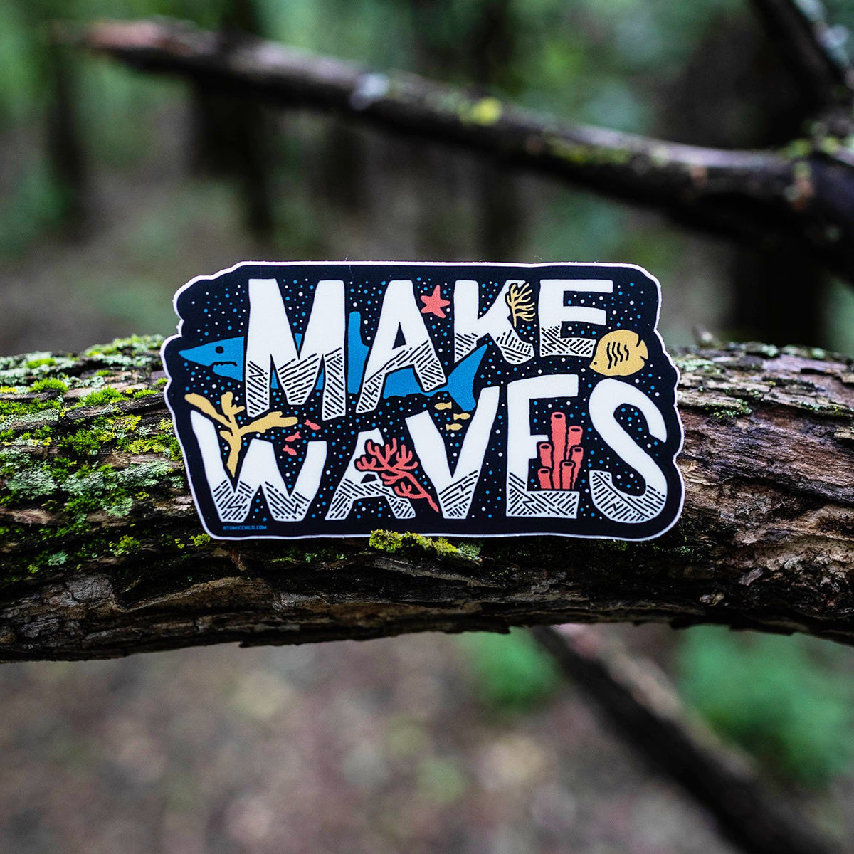 Make Waves Sticker — Atomicchild
