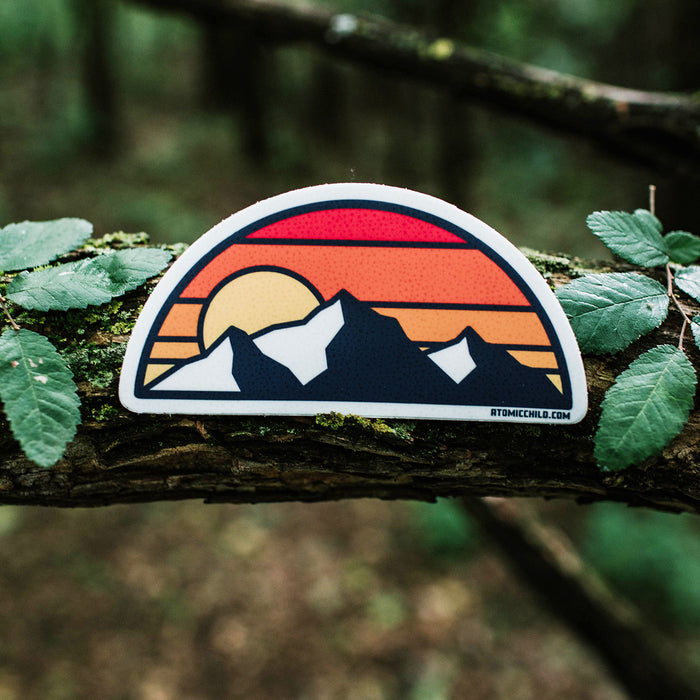 Half Circle Mountains Sticker
