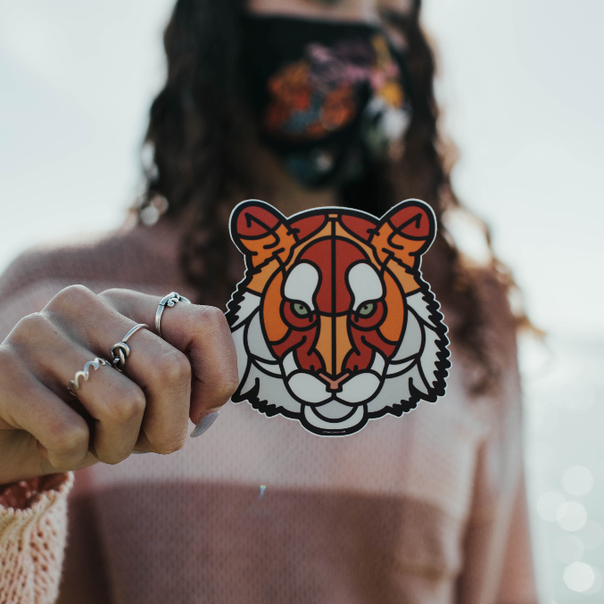Tiger Face Sticker