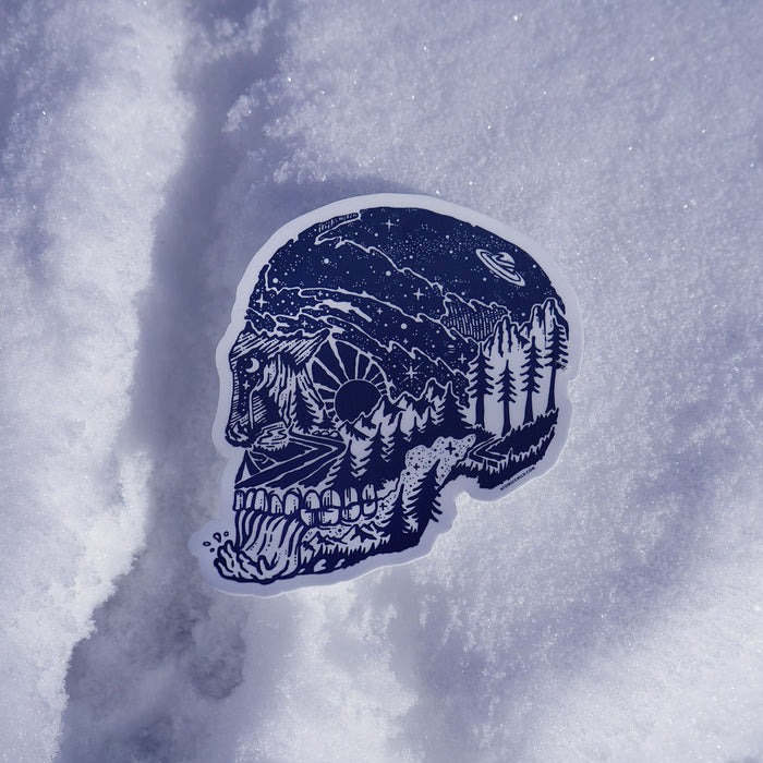 Skull Profile Sticker